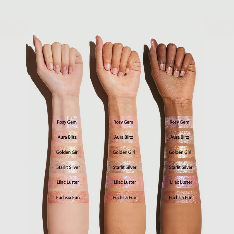 Crystal Jelly Highlight Eye Shadow Stick,Glass-Like Glow In One Swipe