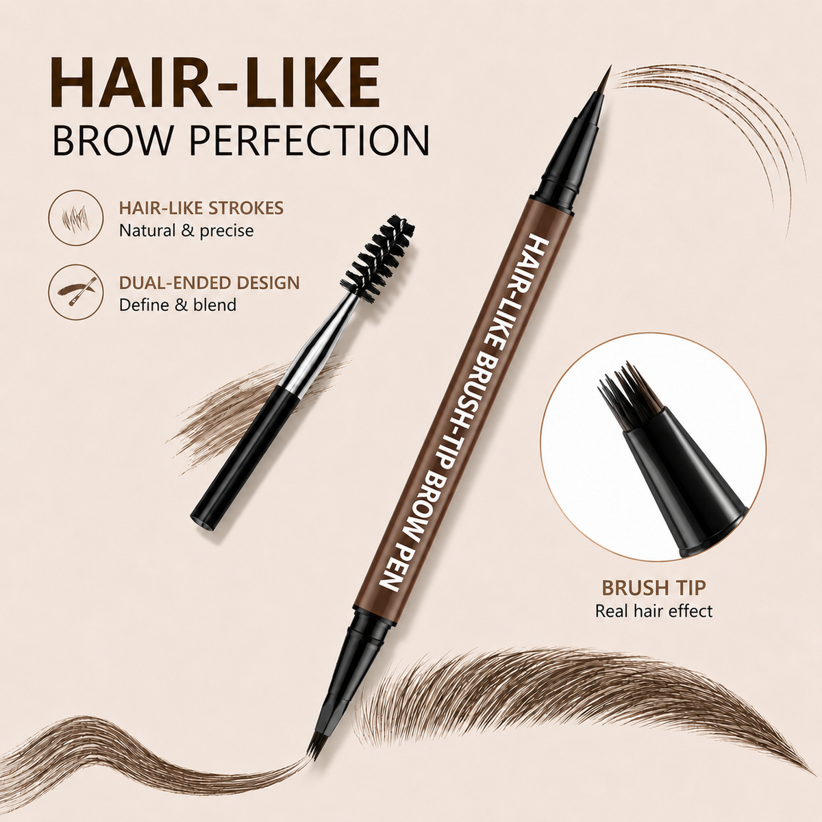 Long-Lasting Natural Eyebrow Pencil