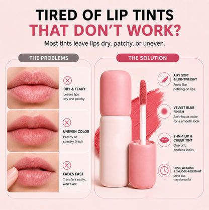 Nude Blur Tint| Soft Matte Lip Gloss