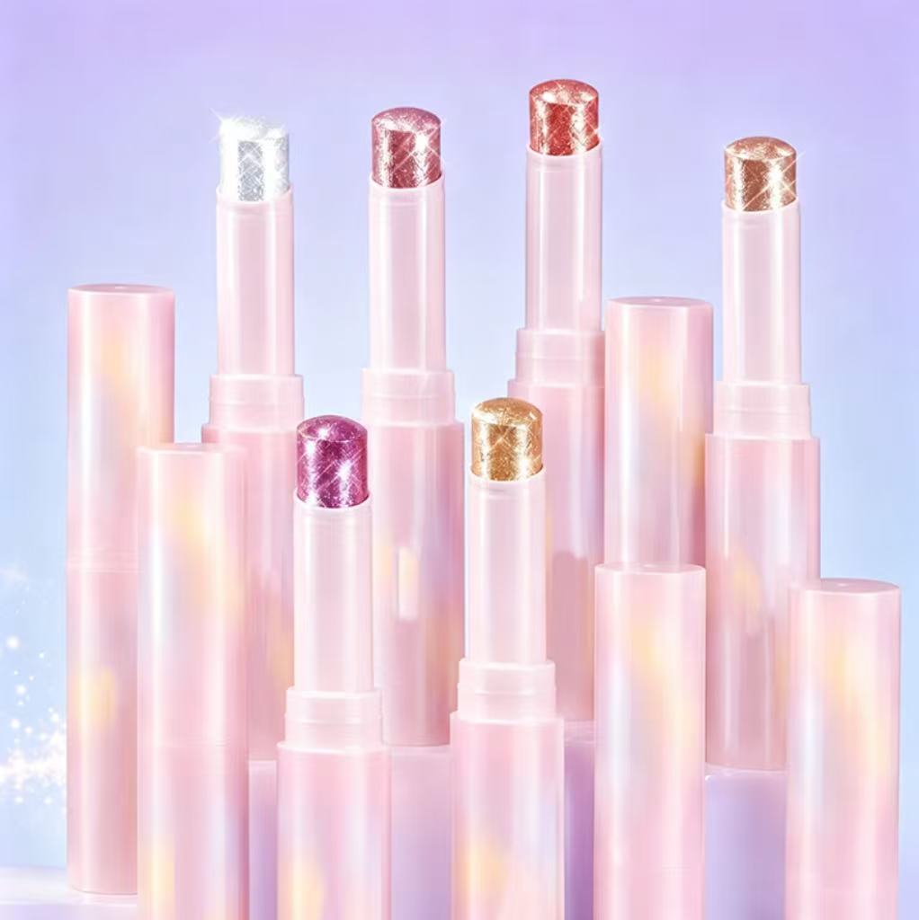 Crystal Jelly Highlight Eye Shadow Stick,Glass-Like Glow In One Swipe
