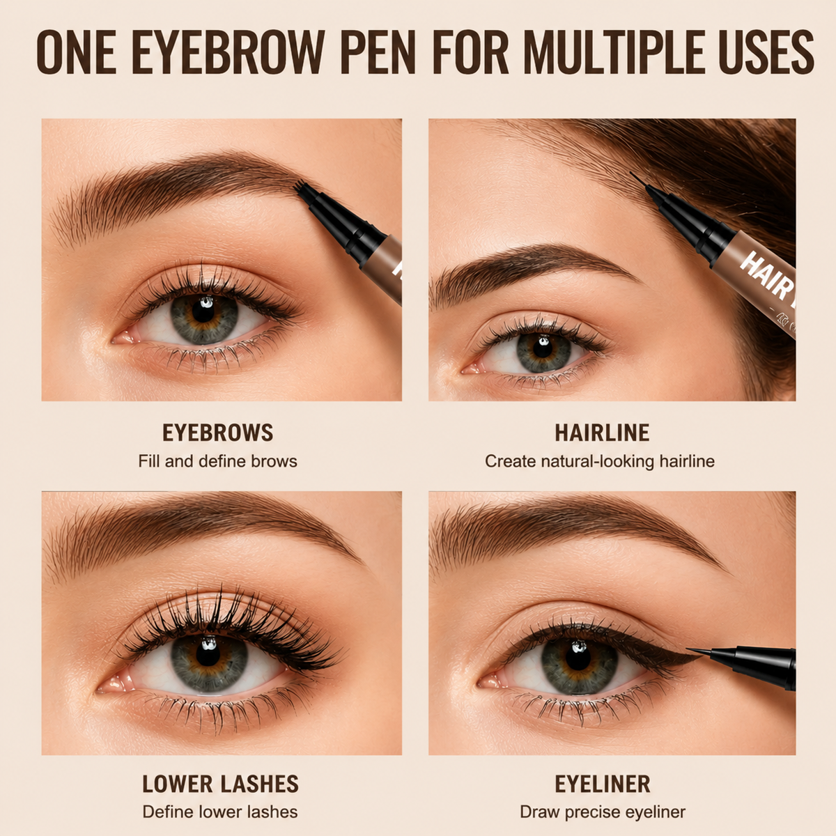 Long-Lasting Natural Eyebrow Pencil